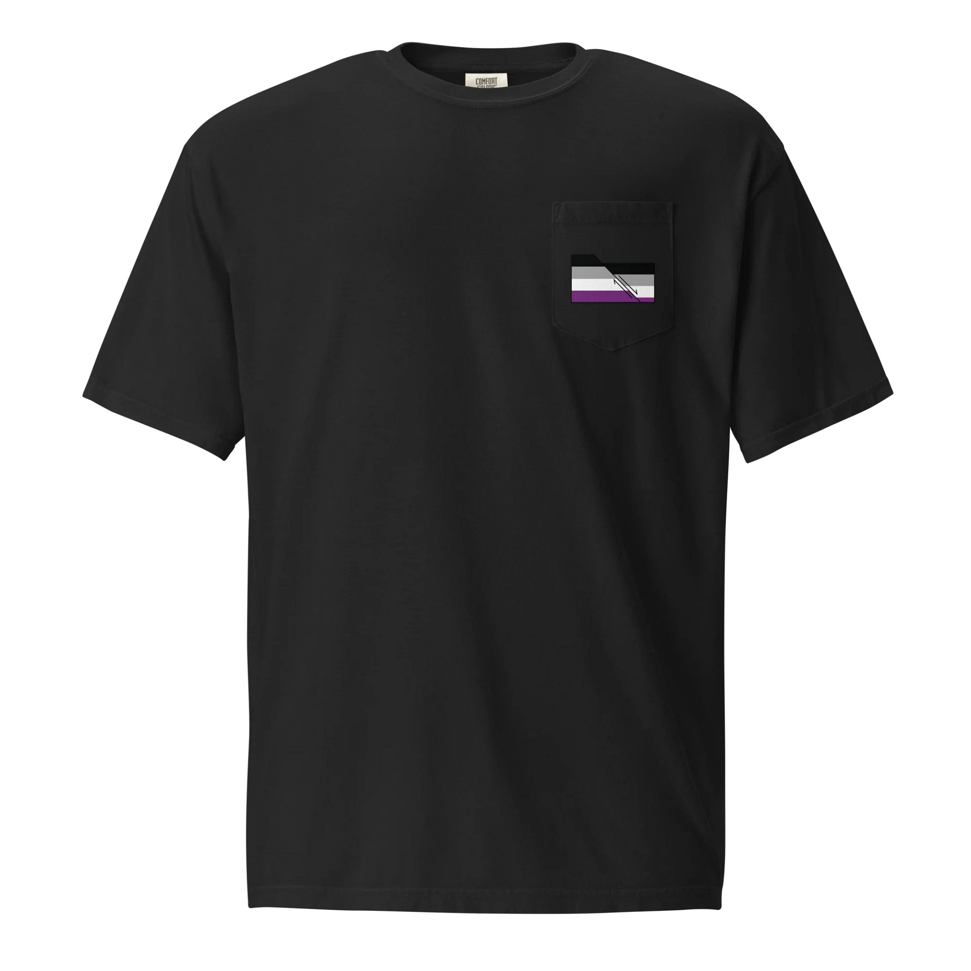 Faulted Pride Flags- Ace Pocket Shirt product image (1)