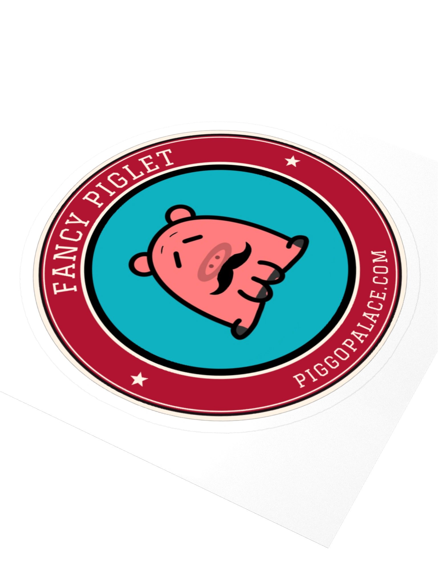 Fancy Piglet Varsity Sticker product image (7)