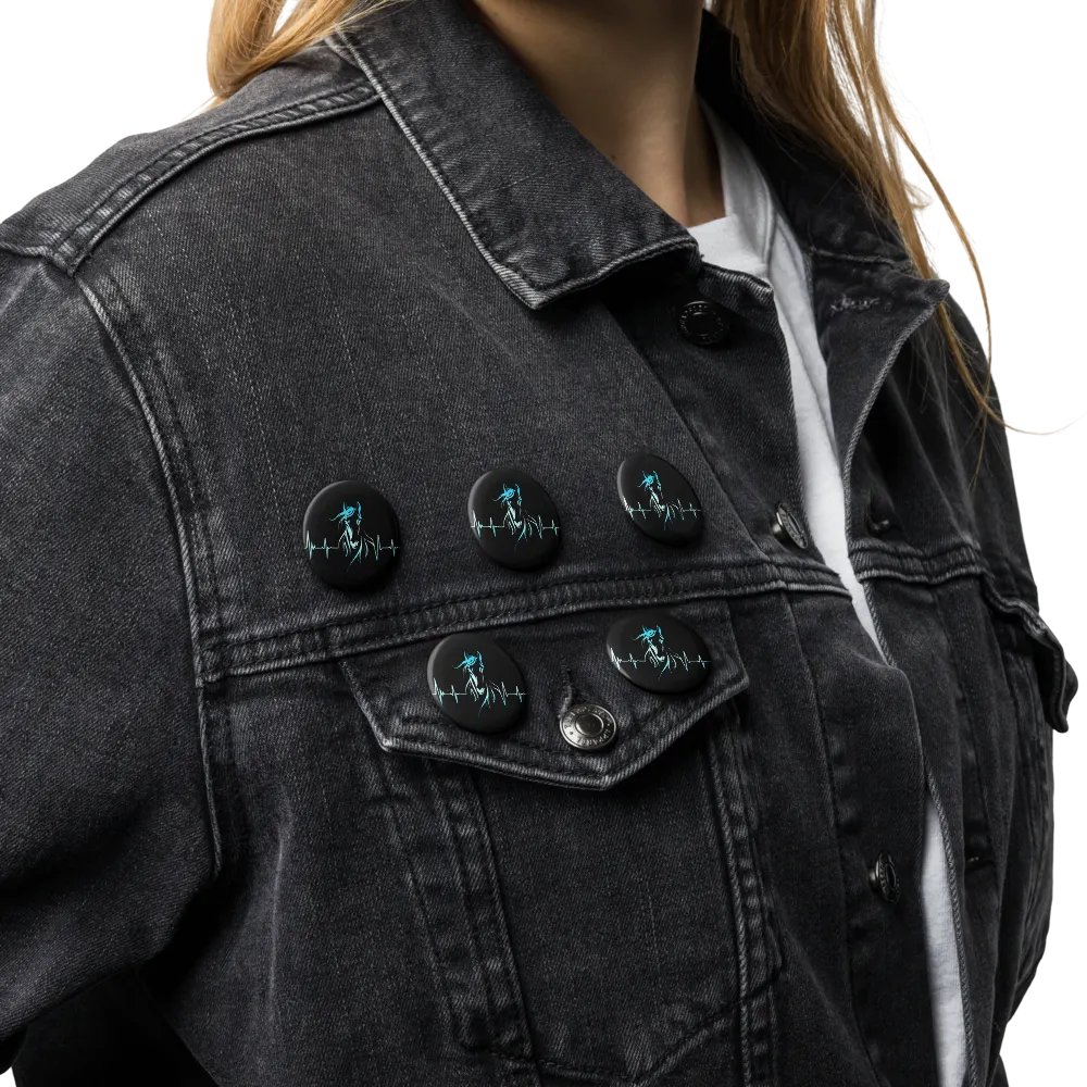 Horse Heartbeat Set of Pin Buttons product image (3)