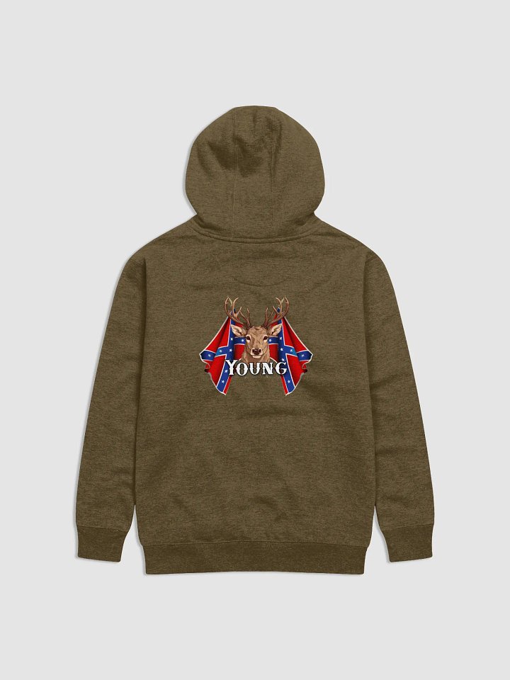 "Young" Last Name Rebel Redneck Deer - Adult Hoodie product image (2)