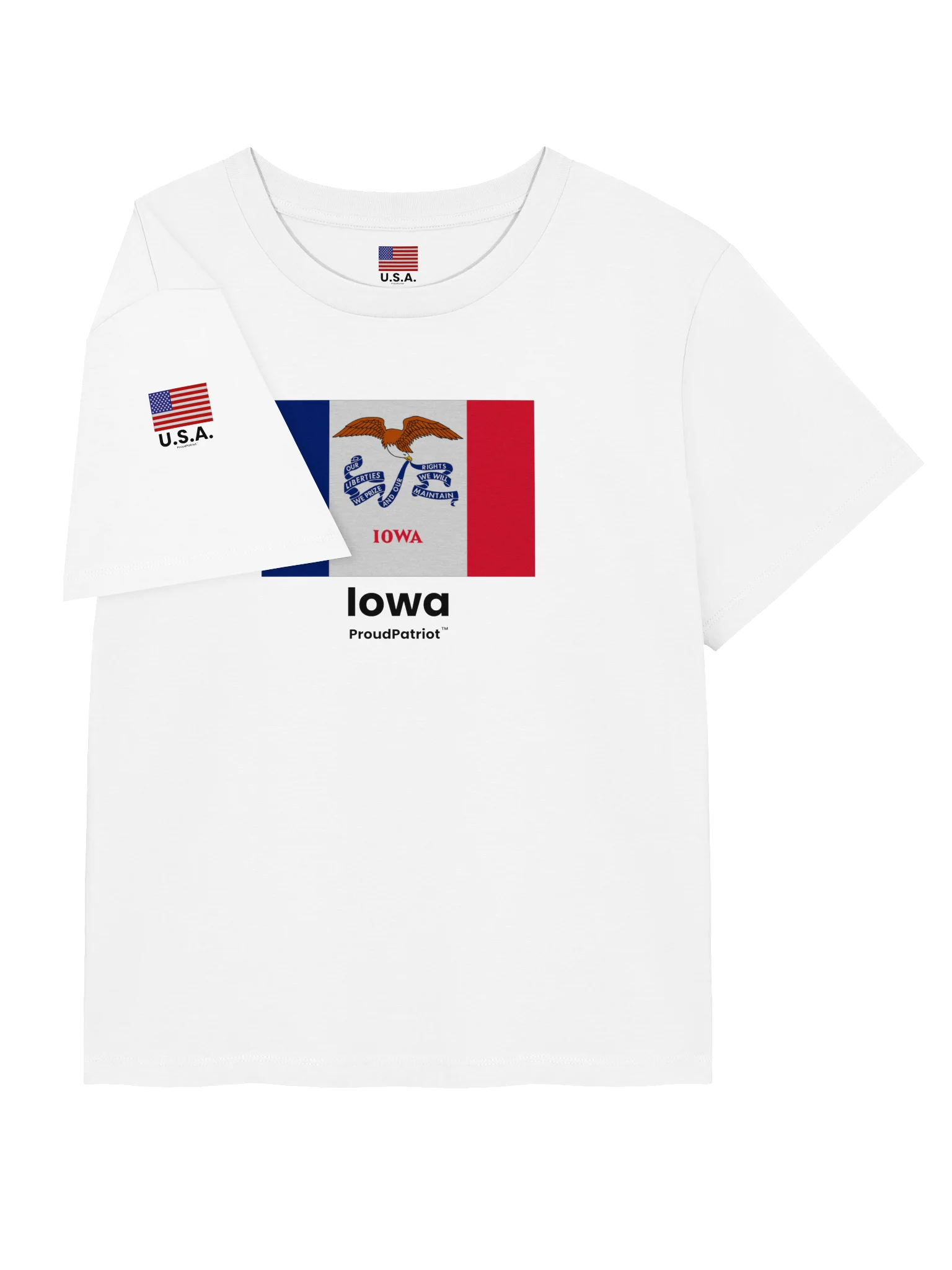 Iowa Women's Ribbed Neck T-Shirt product image (7)
