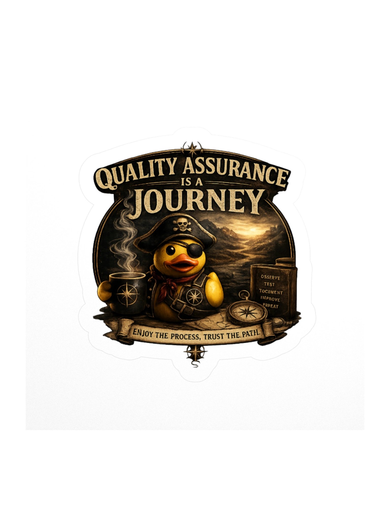 Official Captain Quackers Kiss-Cut Sticker product image (1)