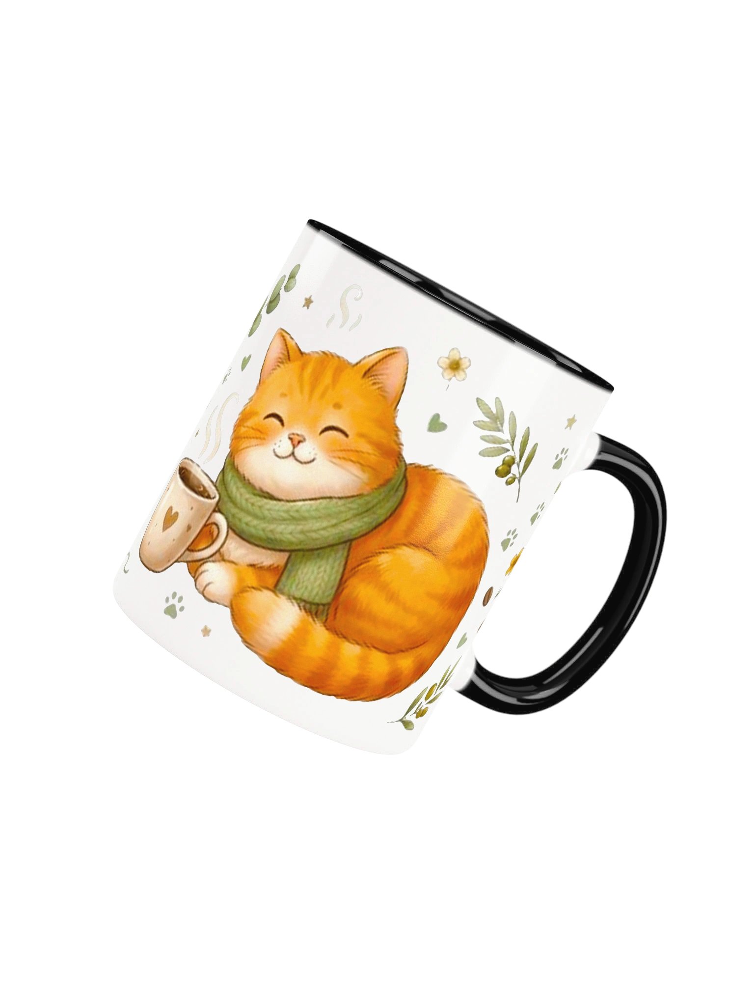 Home Is Where My Cat Is Cute Orange Tabby Accent Mug product image (7)