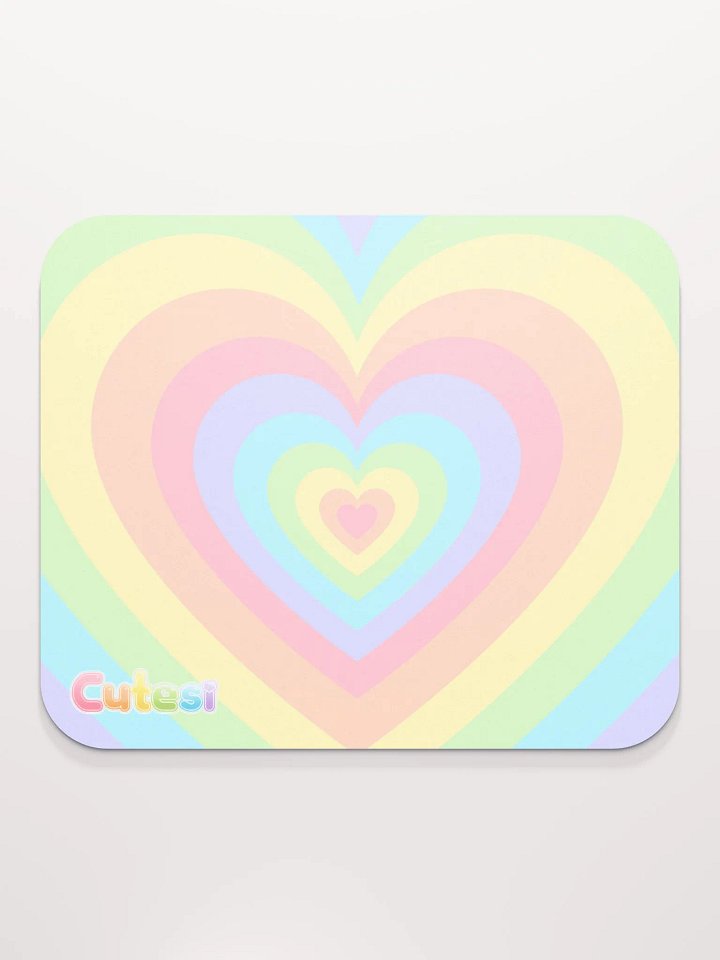 Cutesi Rainbow Heart Small Desk Mat product image (2)
