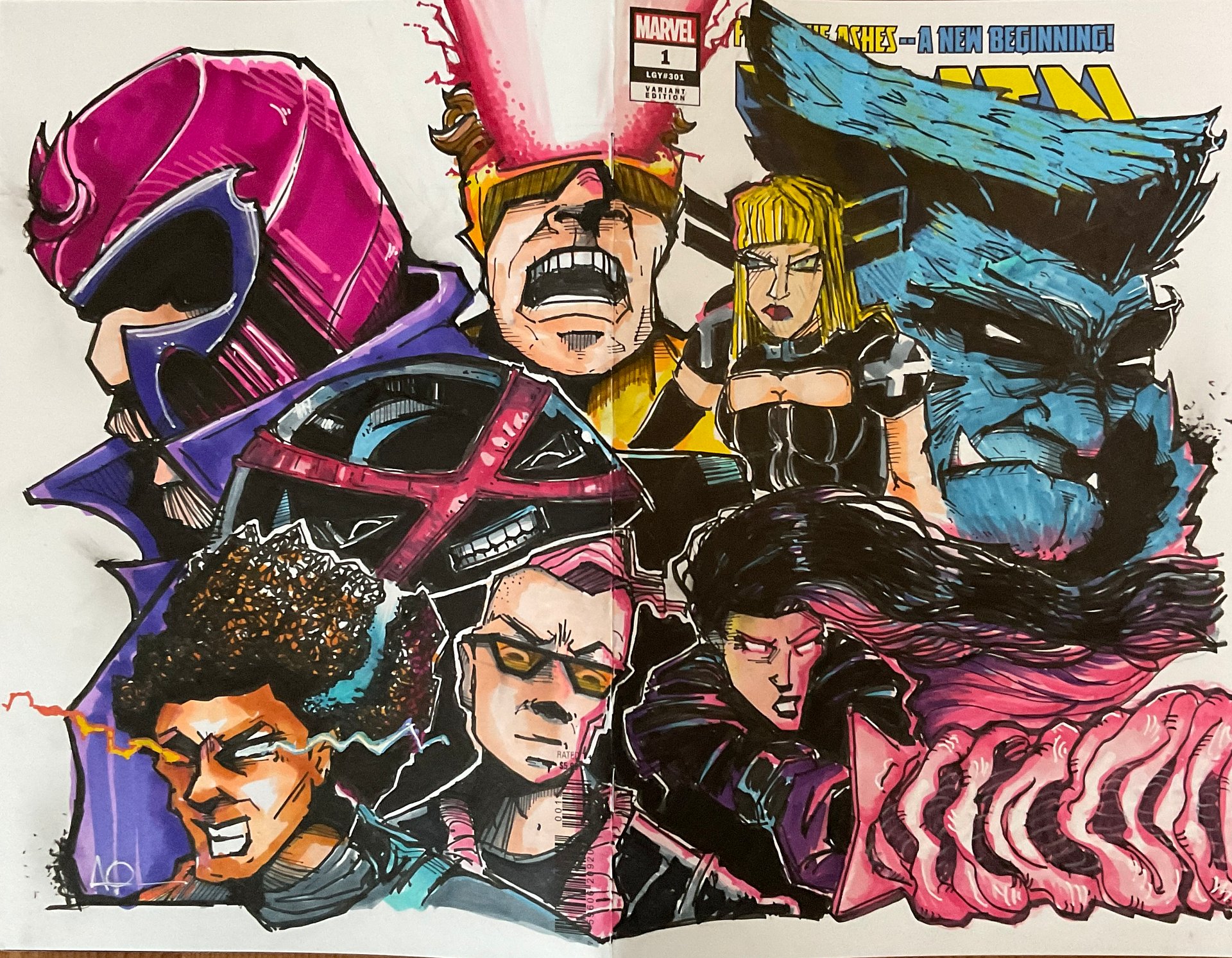 X-Men: All New Line-Up - Original Artwork product image (3)