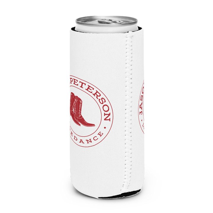 JPLinedance Red on White Coozie product image (2)