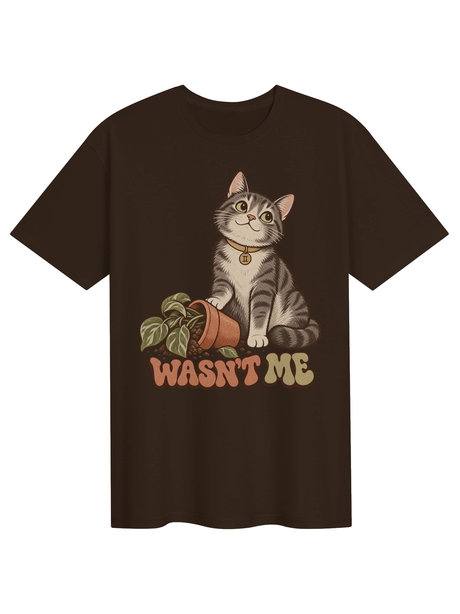 Gemini Wasn’t Me Cat Zodiac T-Shirt product image (1)