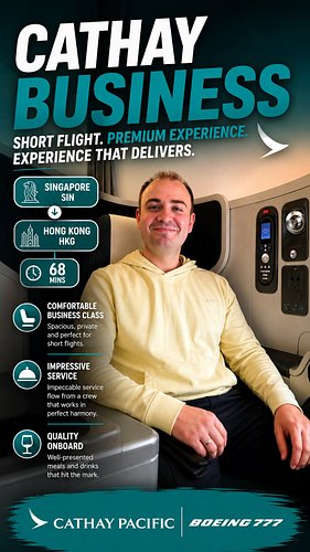 This is a short hop of just 68 minutes, but what followed was one of the most impressive short-haul premium experiences I’ve ...