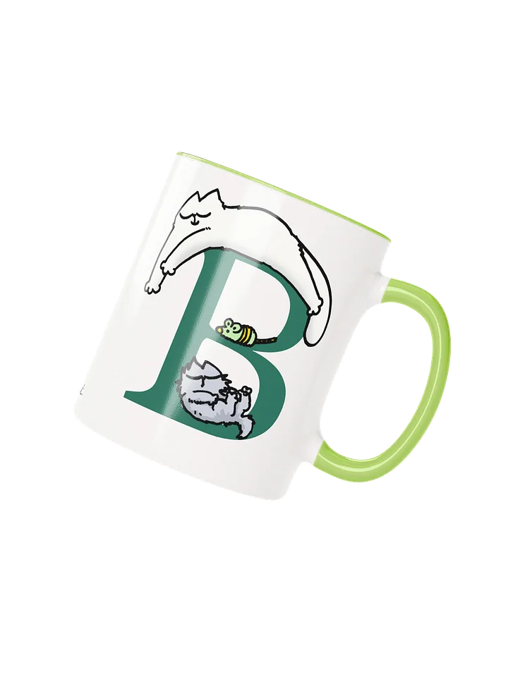 Cat Monogram Mug - B product image (1)