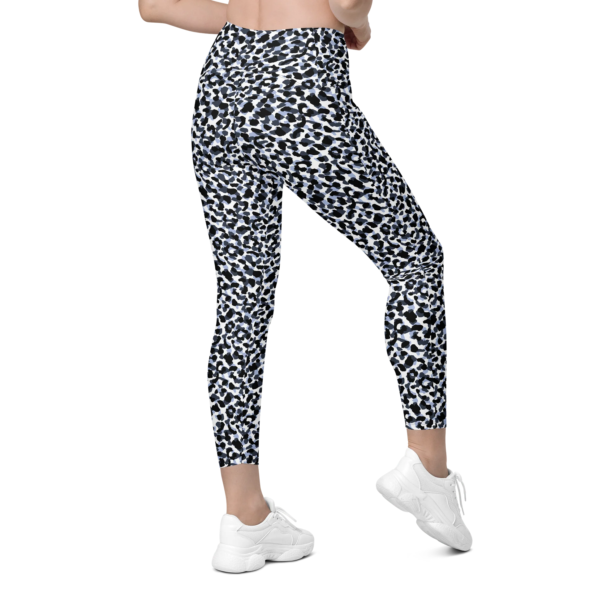 Comfortable Crossover Leggings with Bold Animal Print product image (8)
