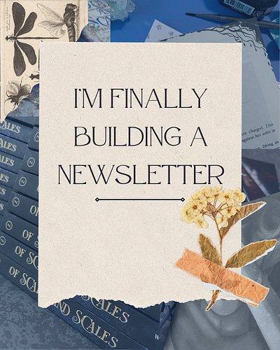 It’s time for me to start a newsletter :)

Actually, I already sent one out for October (since I’ve been hinting the start of...
