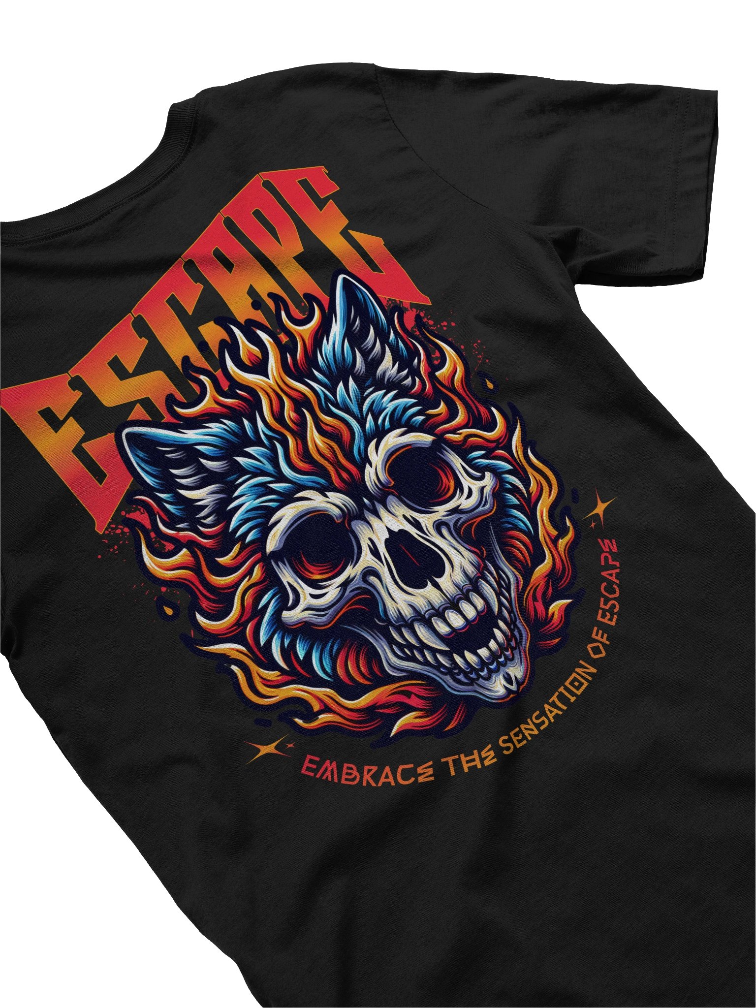 Unique Escape Wolf Skull T-Shirt for Casual Wear product image (4)