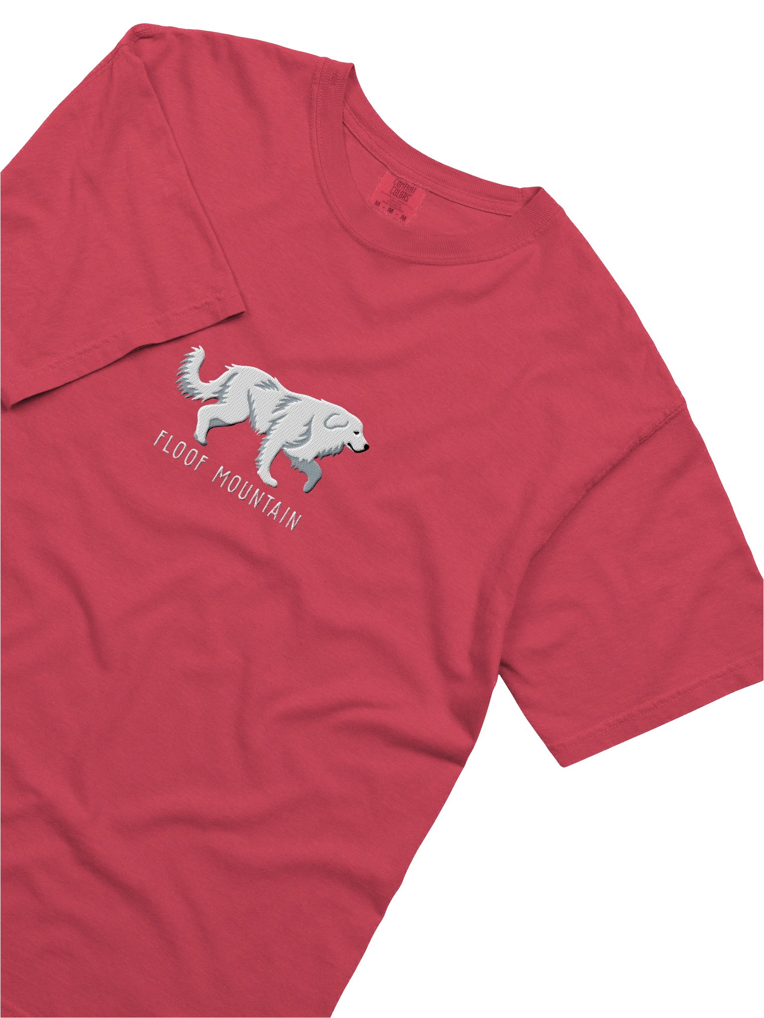 Floof Mountain T-Shirt(Embroidered) of a Great Pyrenees(White) product image (8)