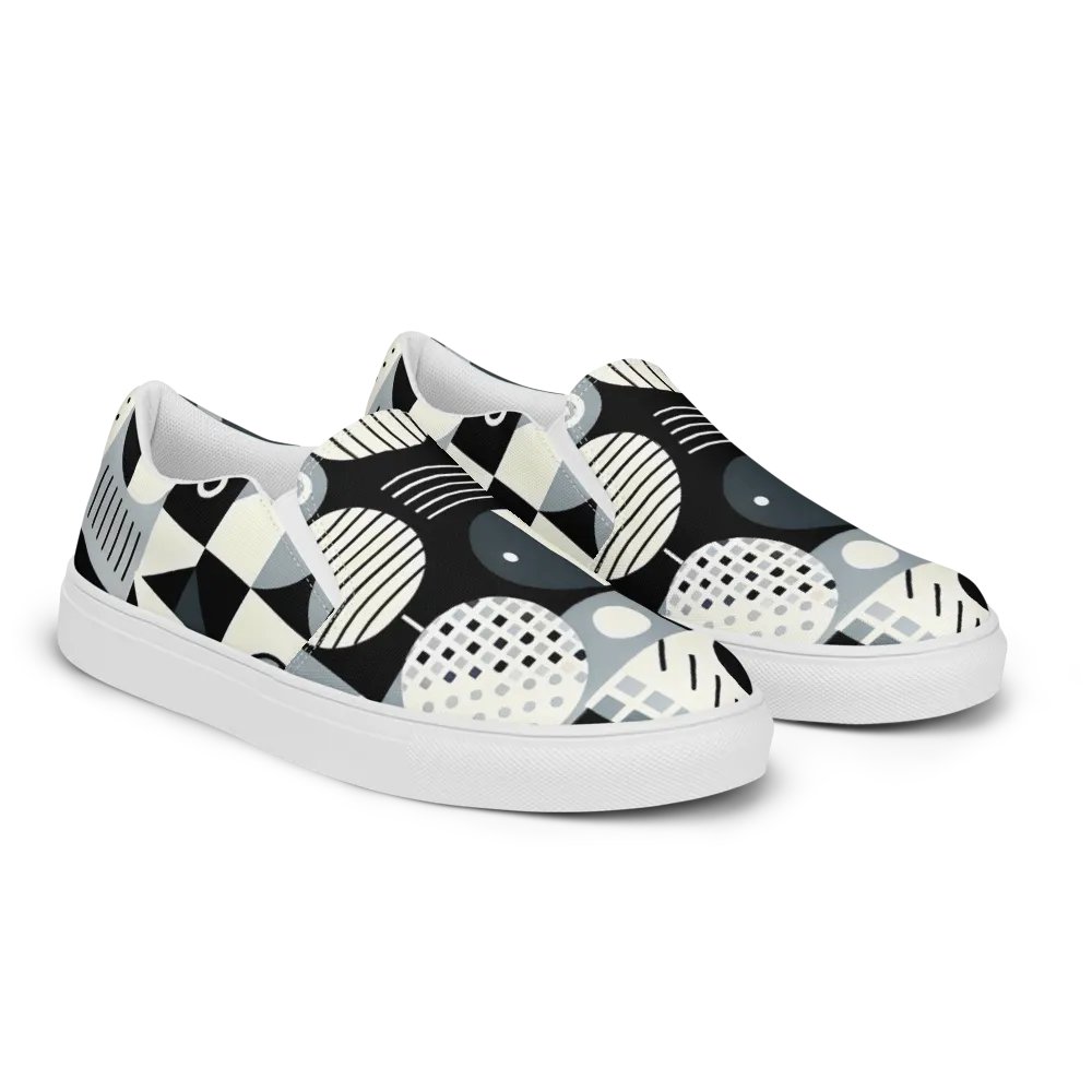 Abstract Geometric Men's Slip-On Shoes product image (2)