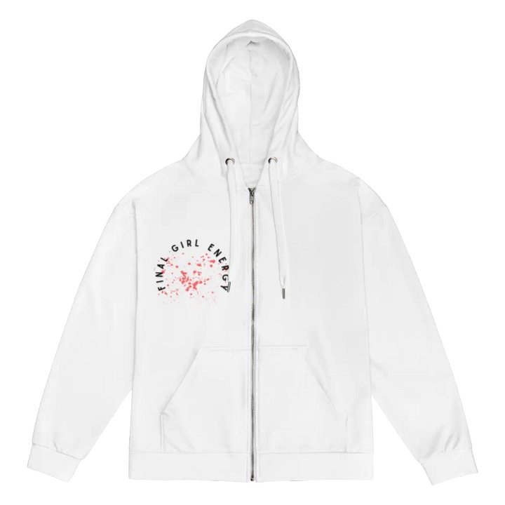 'Final Girl Energy' Recycled Zip Hoodie product image (1)