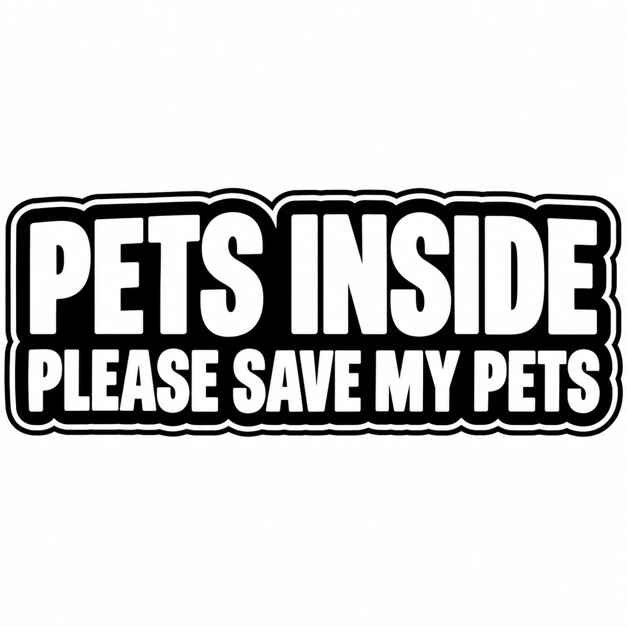 EMERGENCY WINDOW STICKER product image (5)