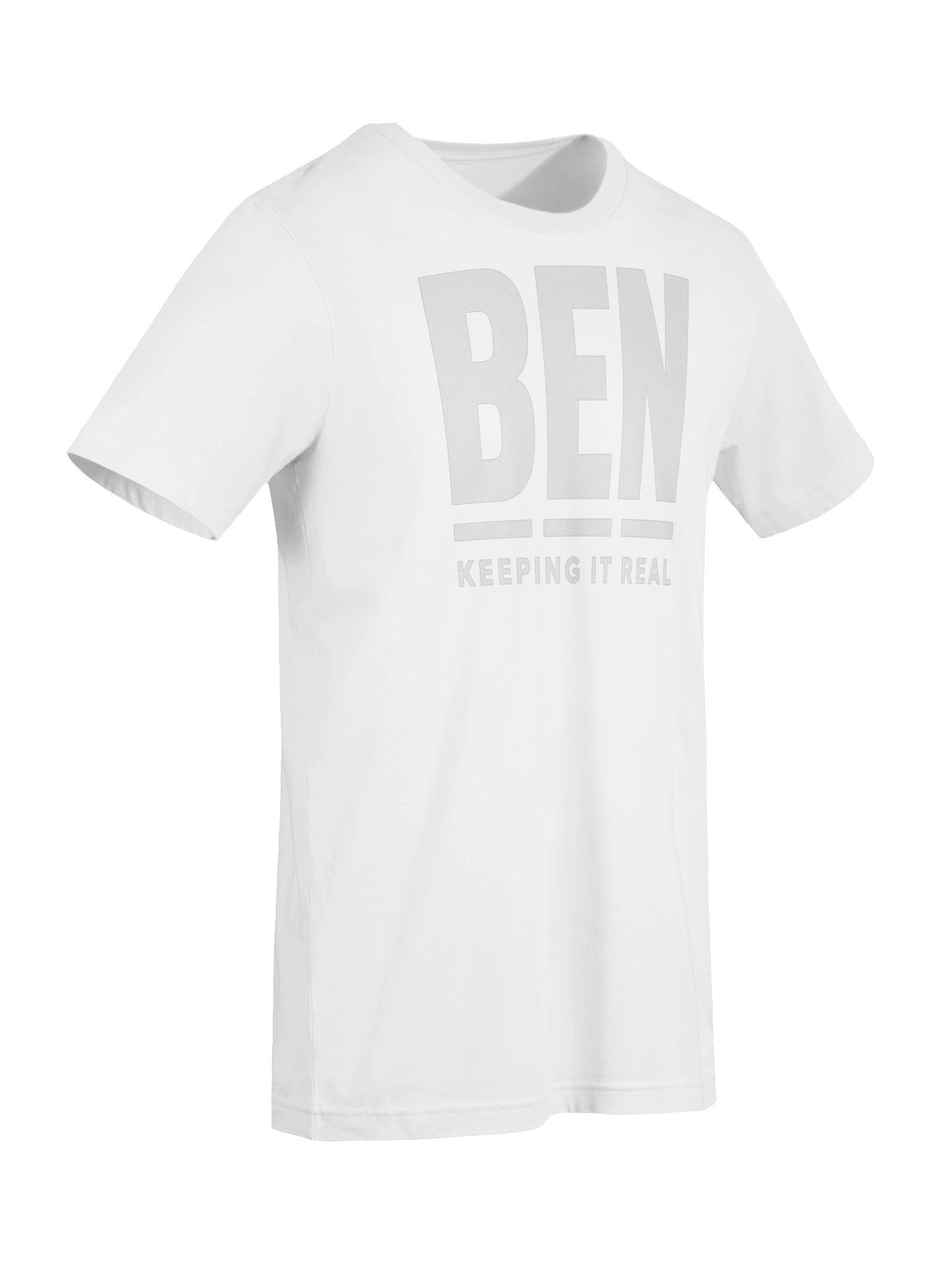 BEN “Keeping It Real” White T-Shirt product image (7)