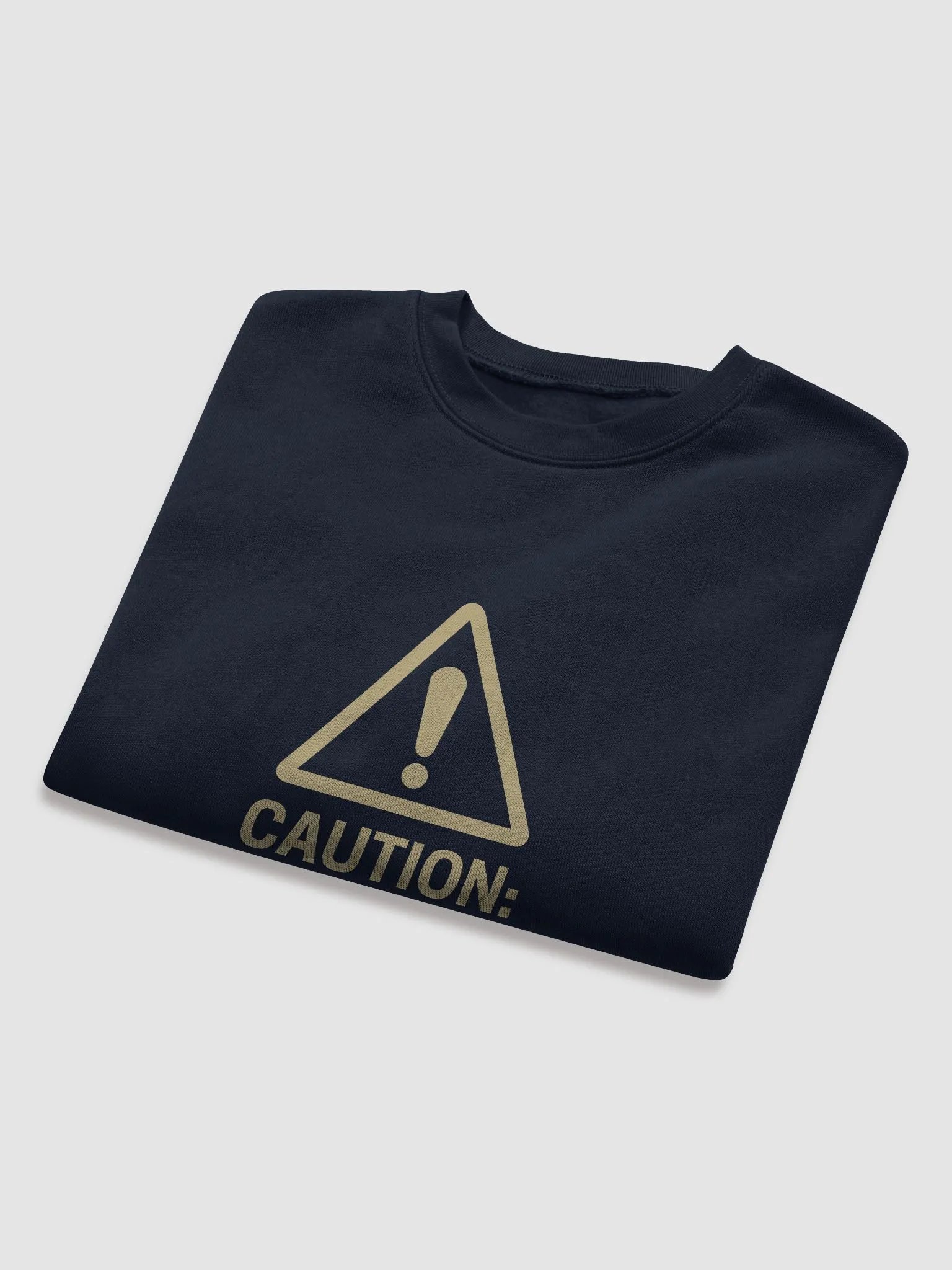 “It’s all a bit!!!” (sm. lined design, #E1CA8D) Women's Fleece Crop Sweatshirt product image (16)