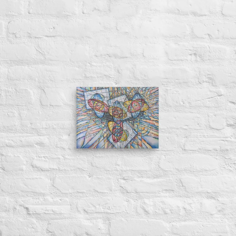 Rolling Not Slipping - Geometric Physics Art Canvas Print product image (3)
