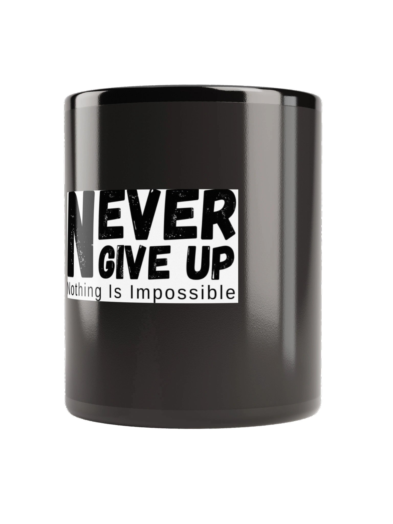 Never Give Up Mug – Motivational Inspirational Coffee Cup | Nothing Is Impossible product image (2)