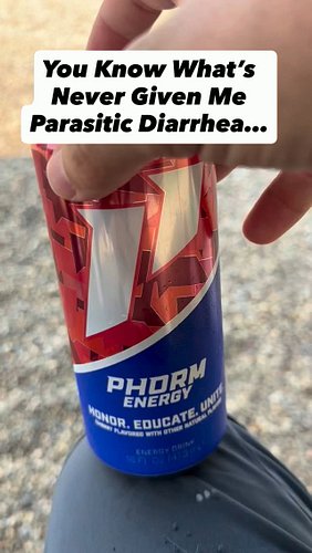 You know what’s never given me parasitic diarrhea? 😂

PHORM Energy.

Clean energy. Great flavors. No sketchy river water requ...