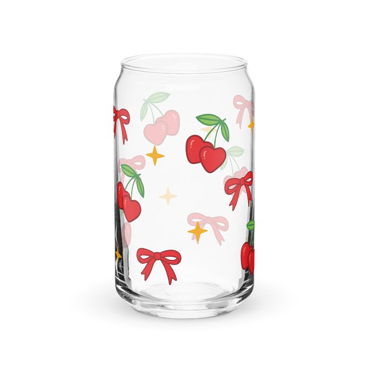 cherries n bows glass cup product image (2)