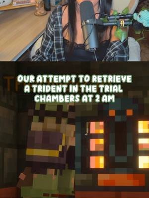 Gambling in the Trial Chambers... 🥲✨🩵  @theambear_ #minecraft #smp #trialchambers #cozygamer #streamerhighlights