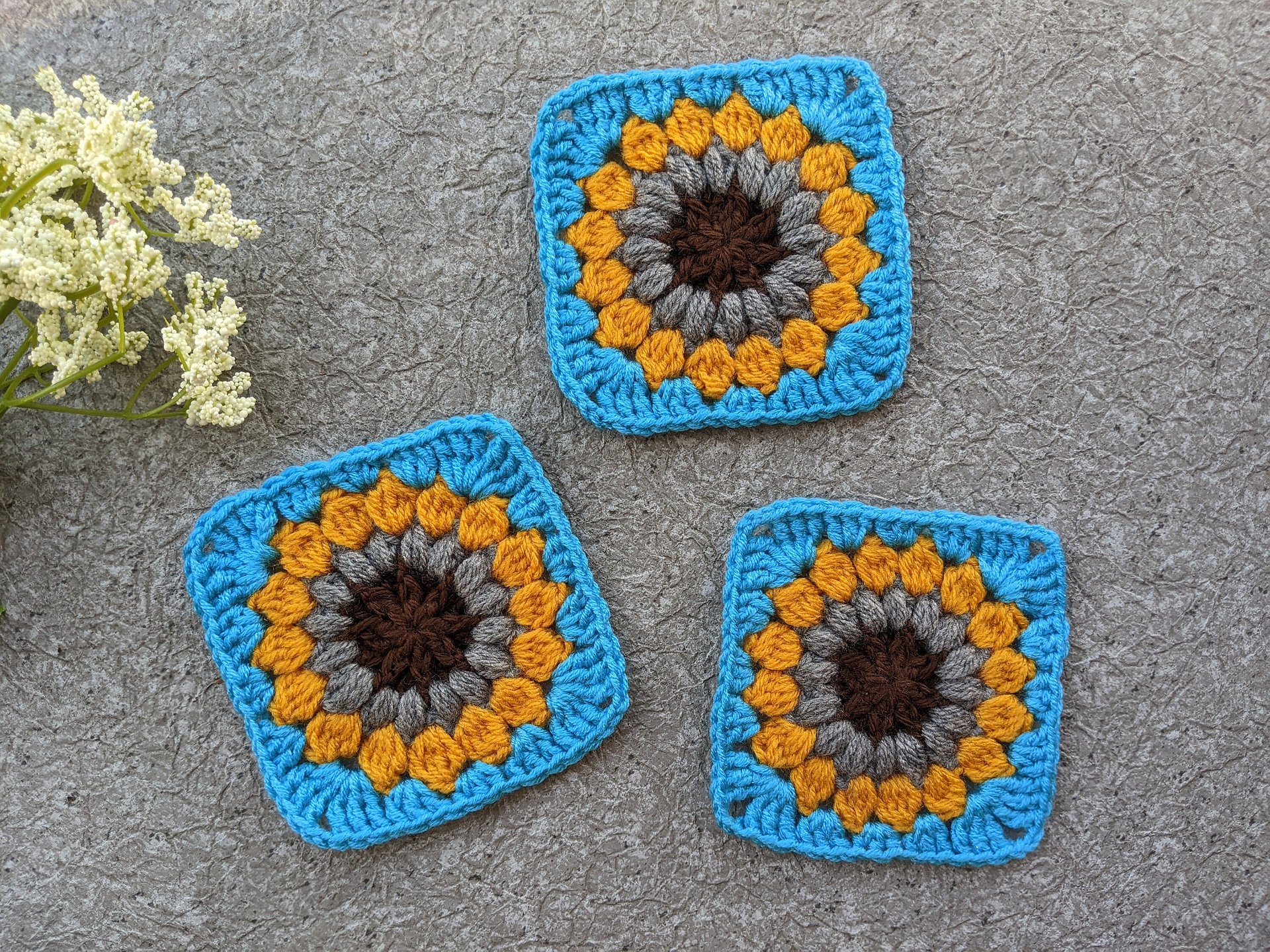 Crochet Sunburst Granny Square Pattern product image (3)