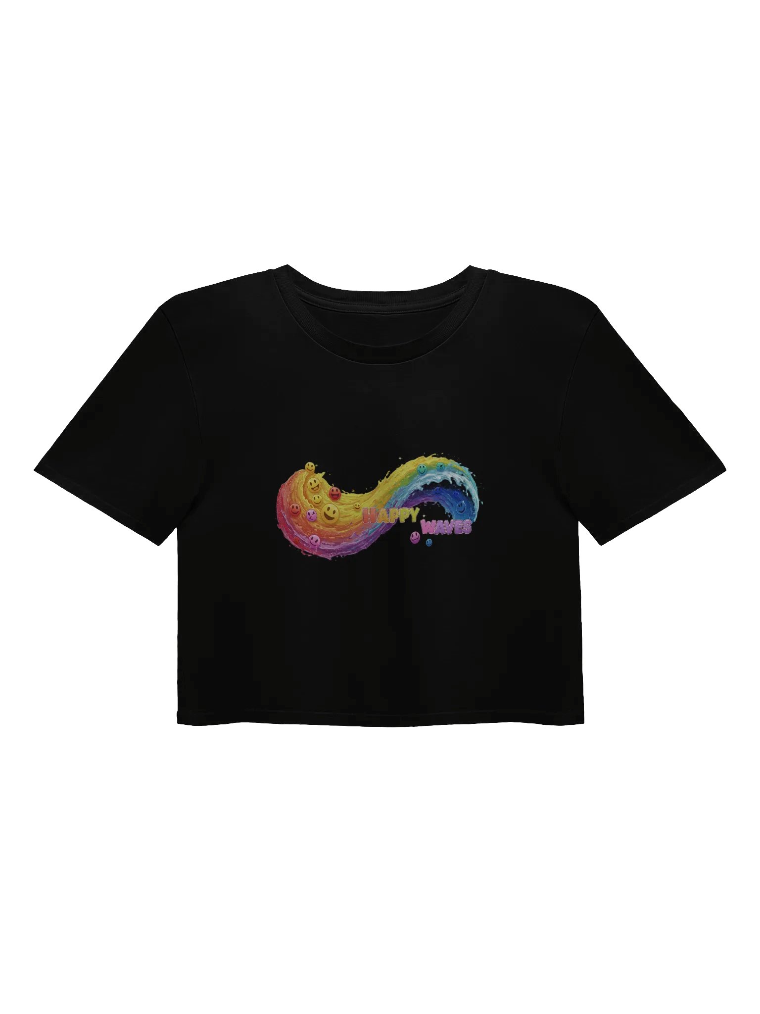 Happy Waves Smiley Crop Top product image (3)