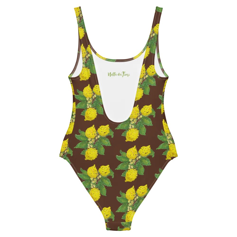 Lemon Love Brown One-Piece Swimsuit product image (7)