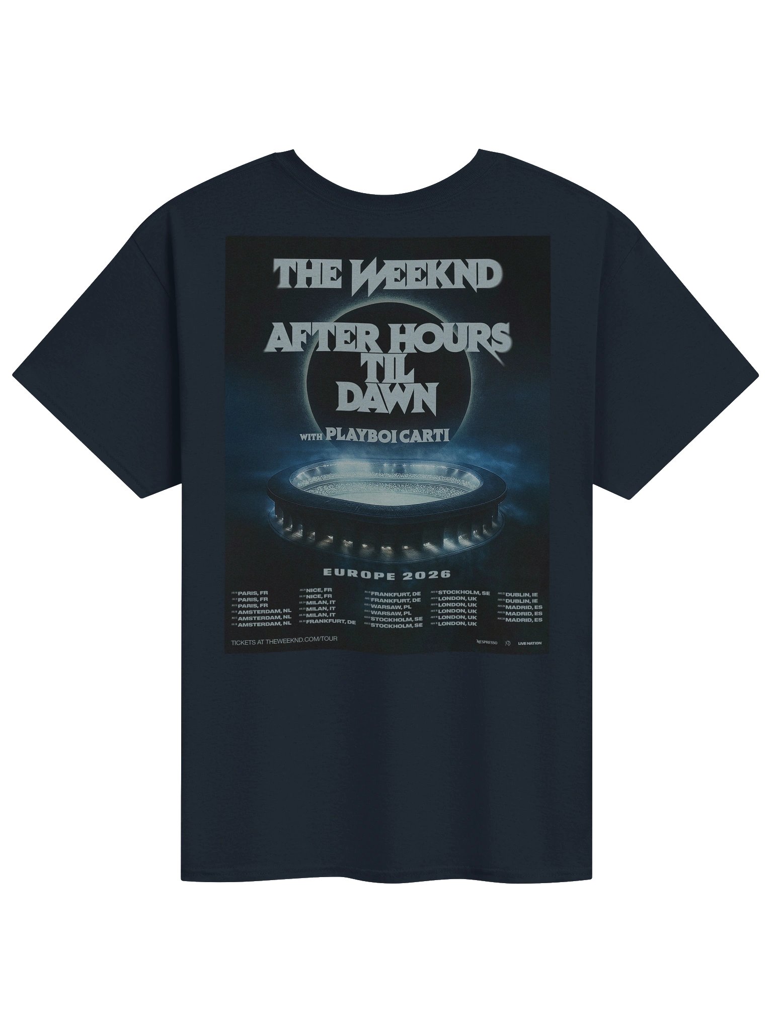 The Weeknd After Hours Til Dawn Tour 2026 Europe Tshirt product image (6)