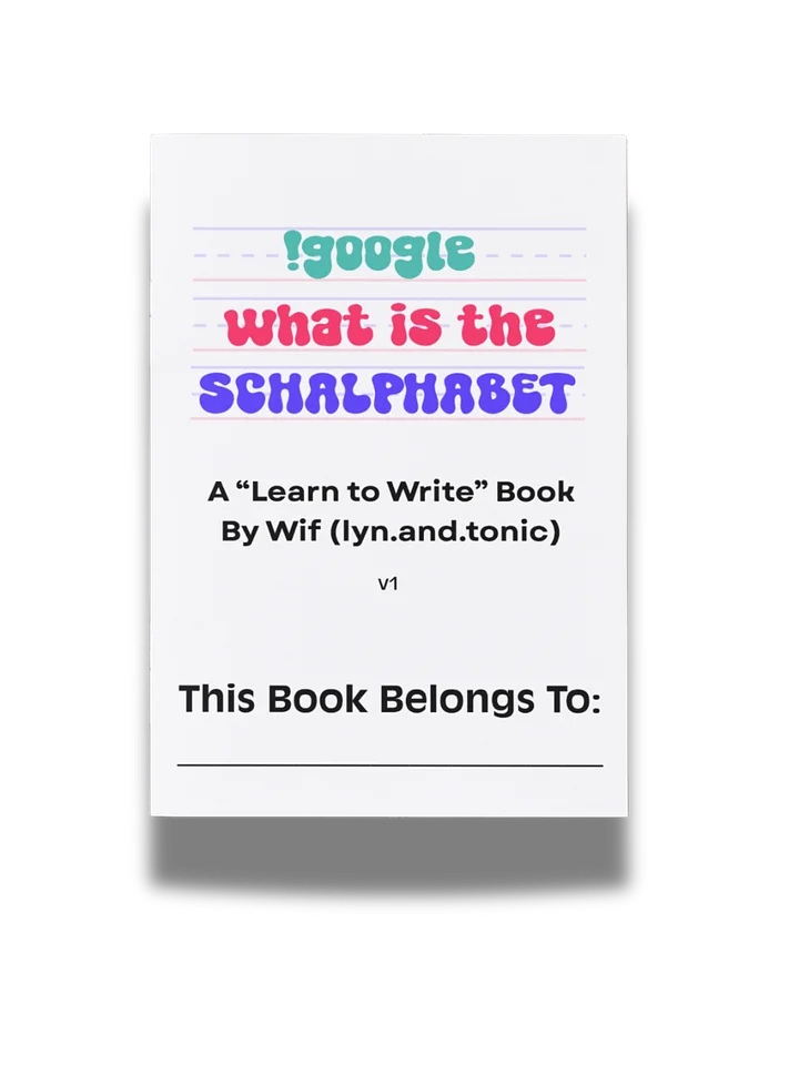 What is the Schalphabet — Book product image (2)