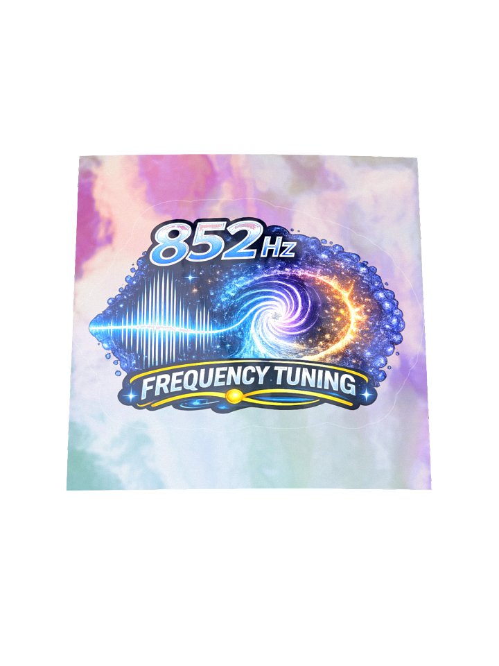 852 Hz Frequency Sticker on Holographic backing product image (2)