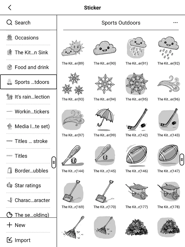 The Sports and Outdoors Supernote sticker set product image (2)