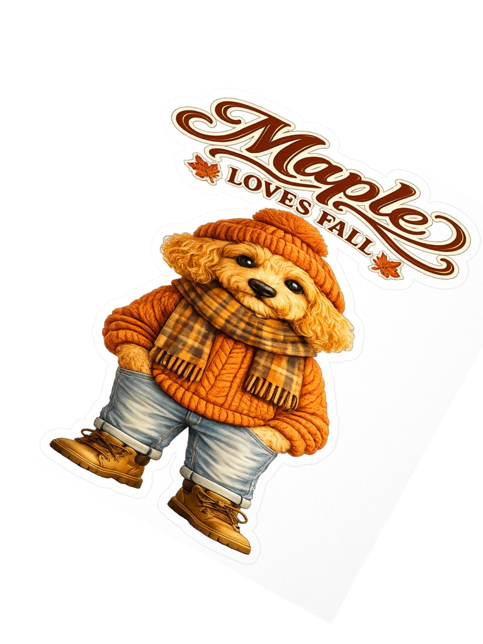 Maple Loves Fall Kiss Cut Sticker product image (2)