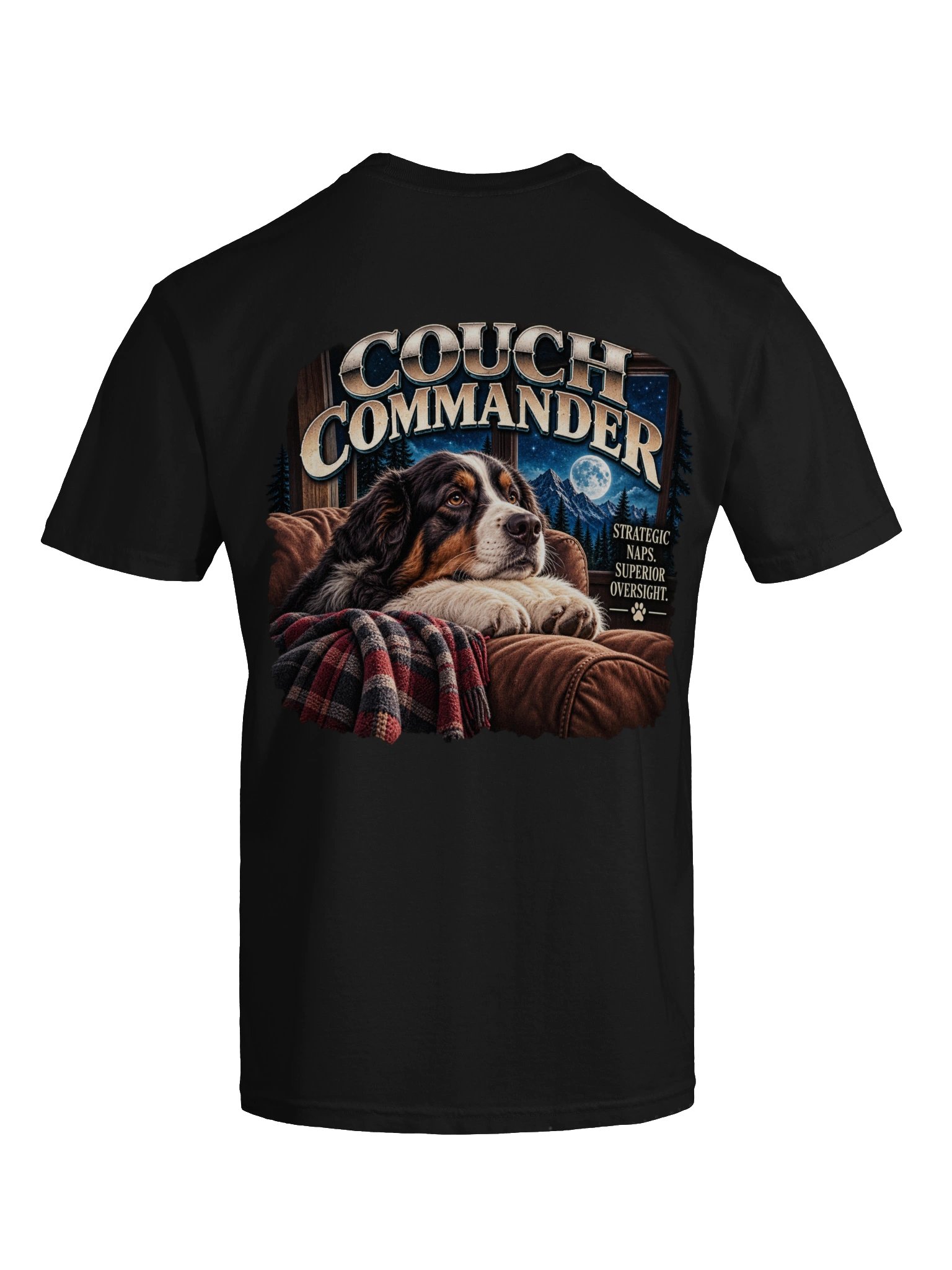 Couch Commander Dog T-Shirt – Funny Dog Dad & Dog Lover Tee product image (1)