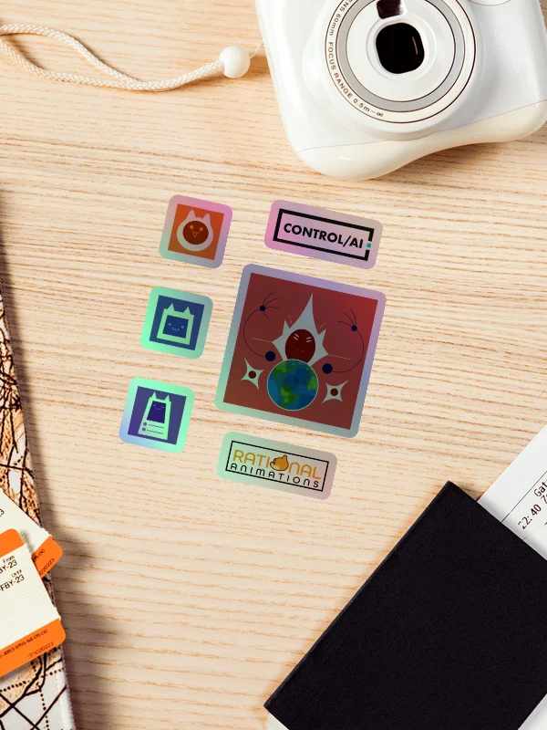 What if AI keeps getting smarter? Holographic Stickers product image (2)