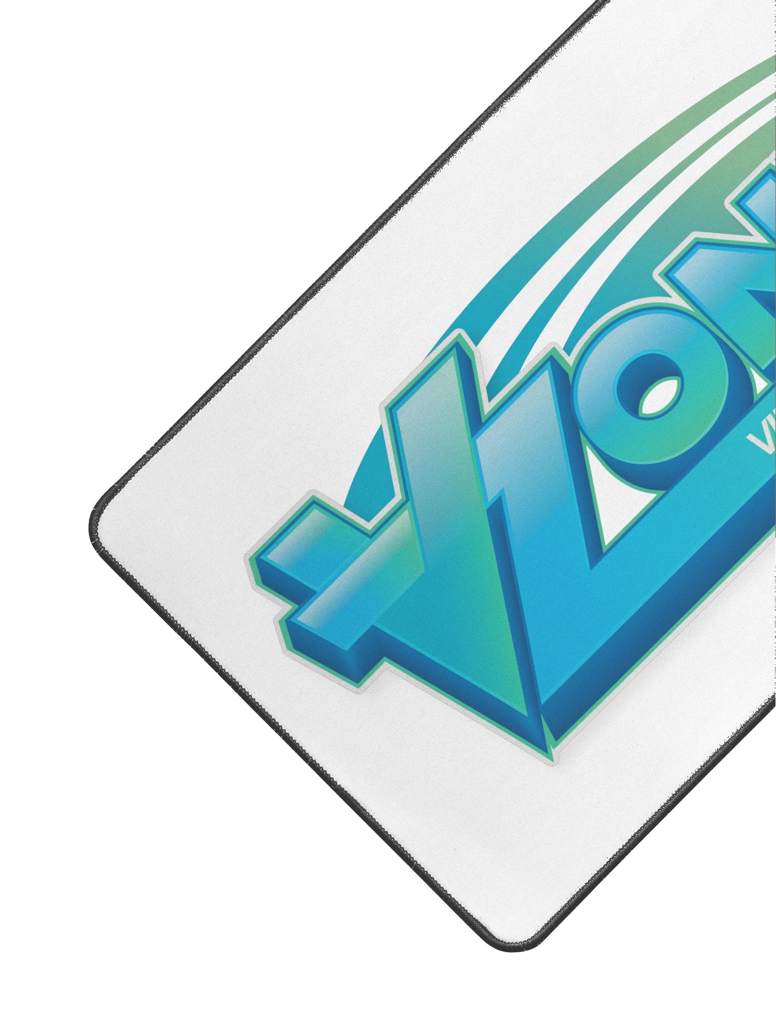 VZones Logo Desk Mat 12" x 22" - White product image (2)