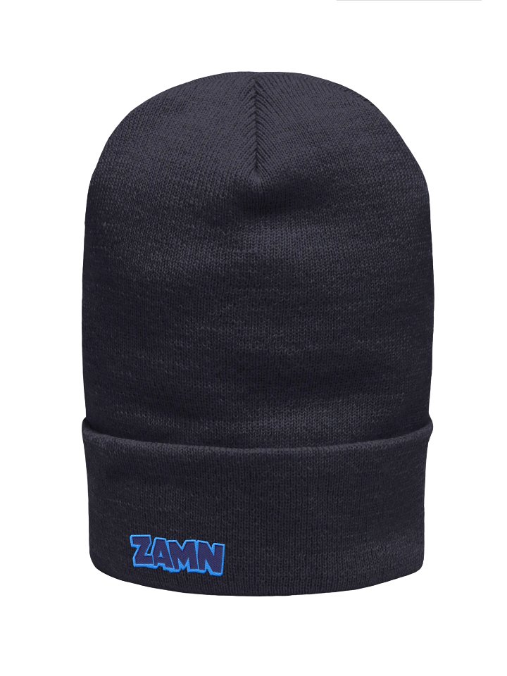 ZAMN Logo Beanie: Blue product image (1)