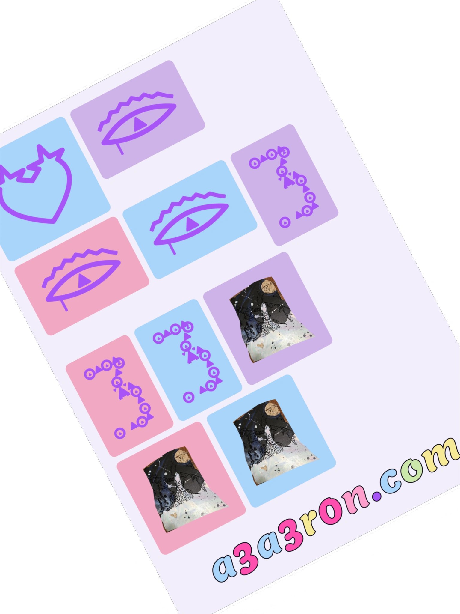 Mega Sticker Pack Vol 1 — Glyphs & Marks · Block Sheet 3 product image (1)
