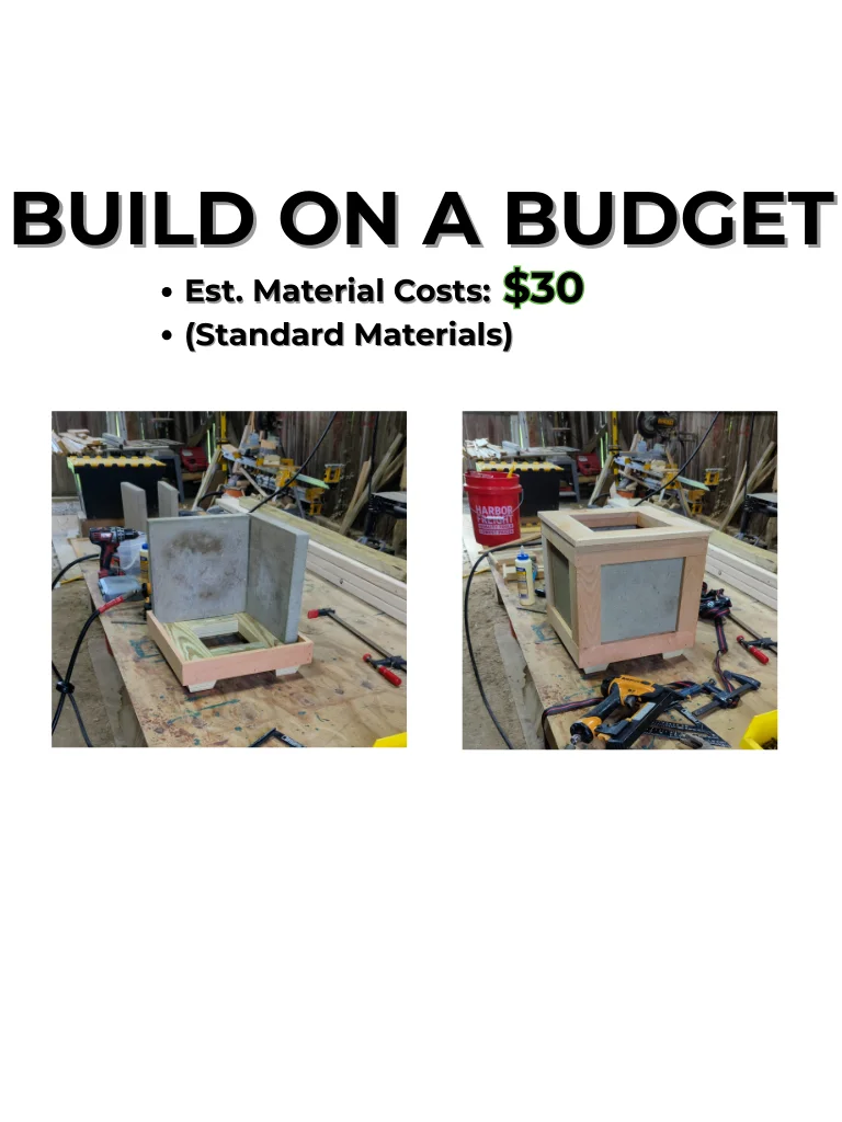 Modern Paver & Cedar Outdoor Planter: DIY Build Plans & Construction Guide product image (5)