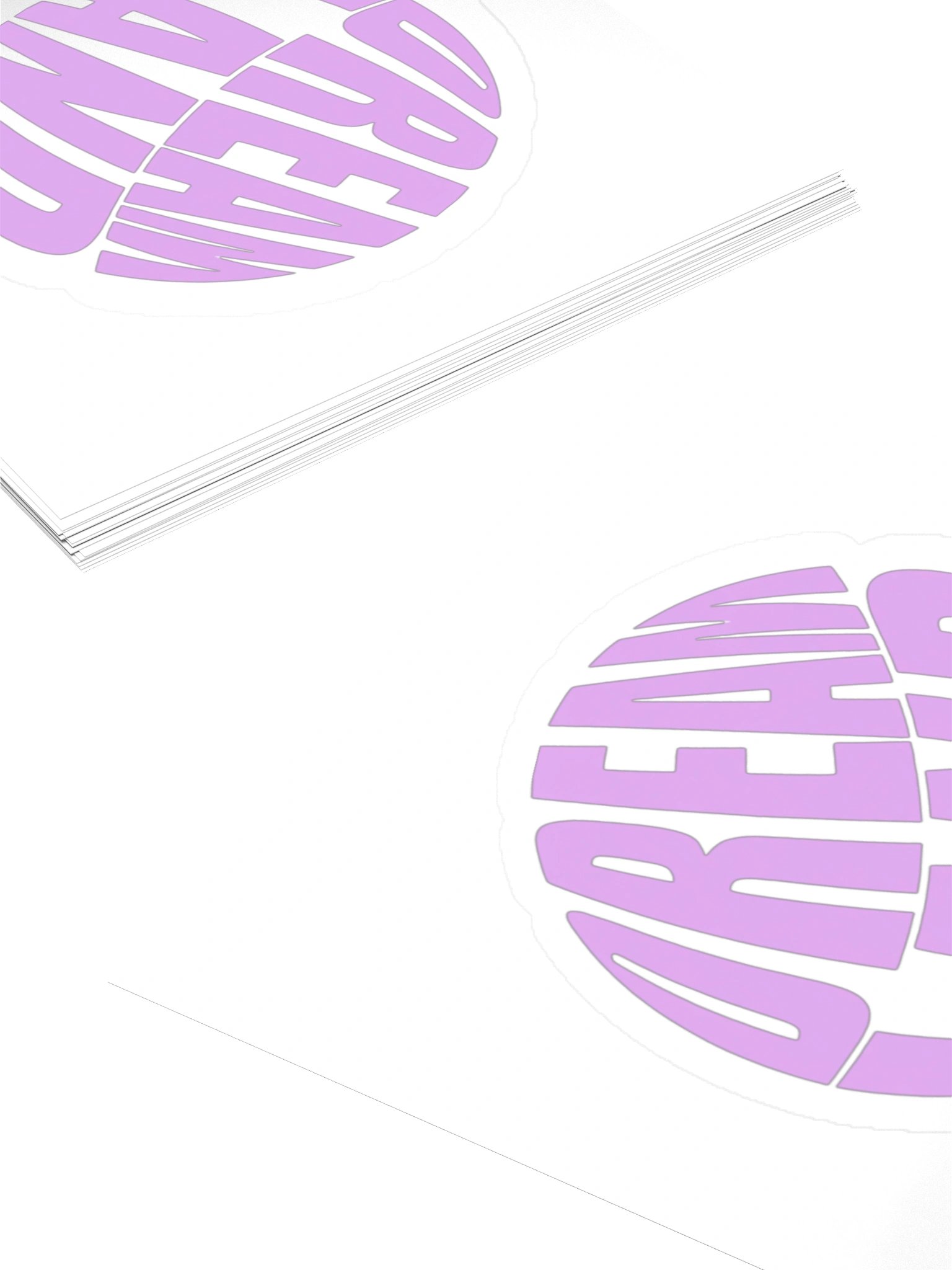 Dreamland Pink Circle Kiss Cut Sticker product image (13)