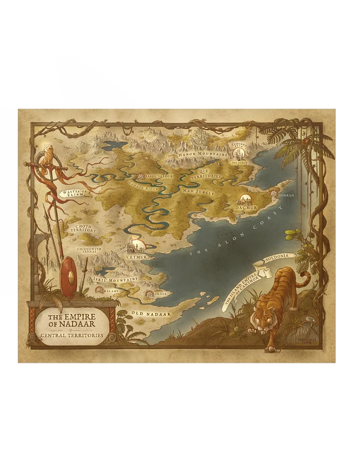 Map of Nadaar Poster product image (1)