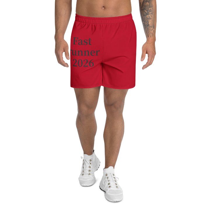 Fast Runner 2026 All-Over Print Athletic Shorts product image (1)