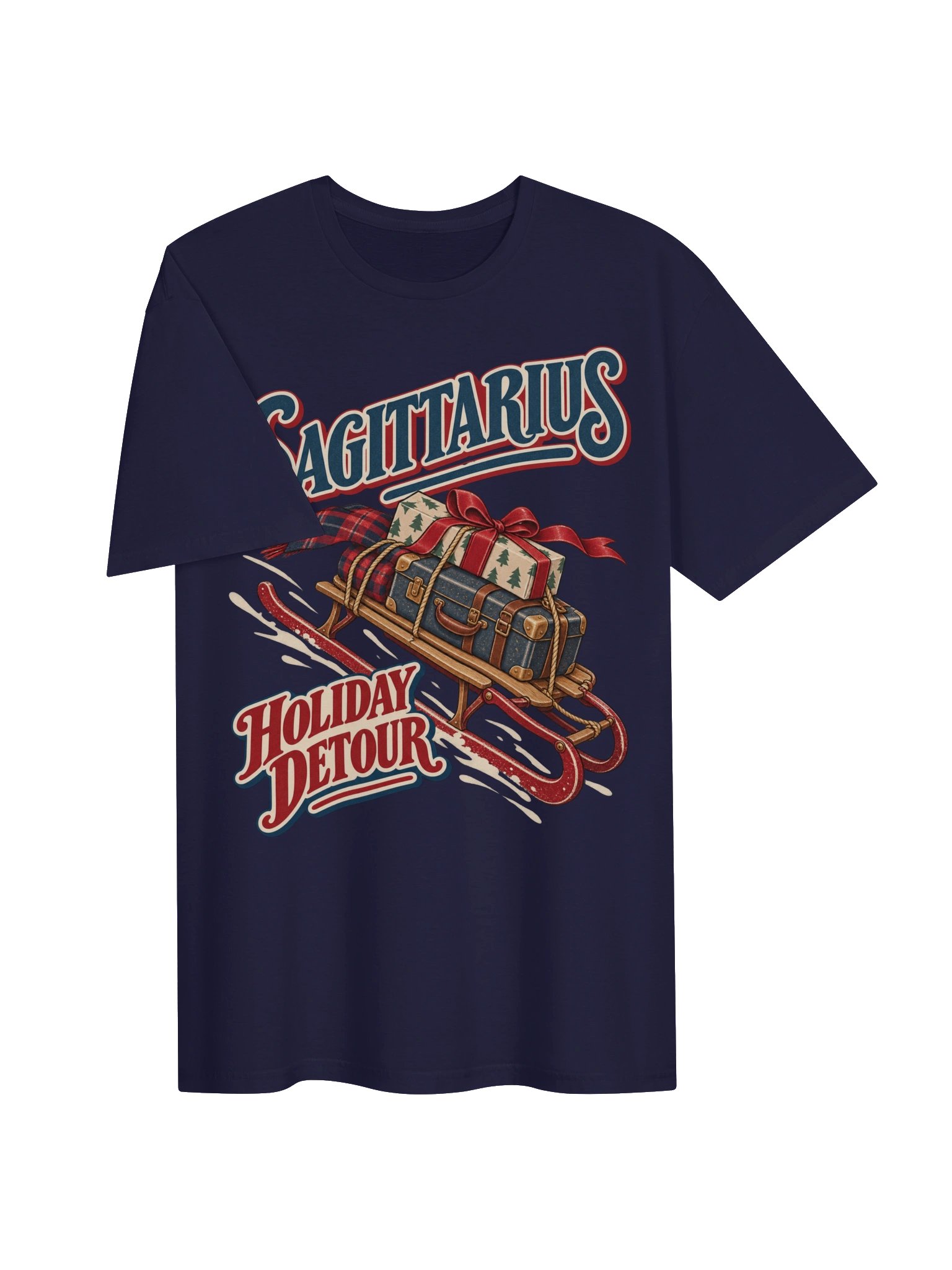 Sagittarius Holiday Detour Christmas T-Shirt product image (3)