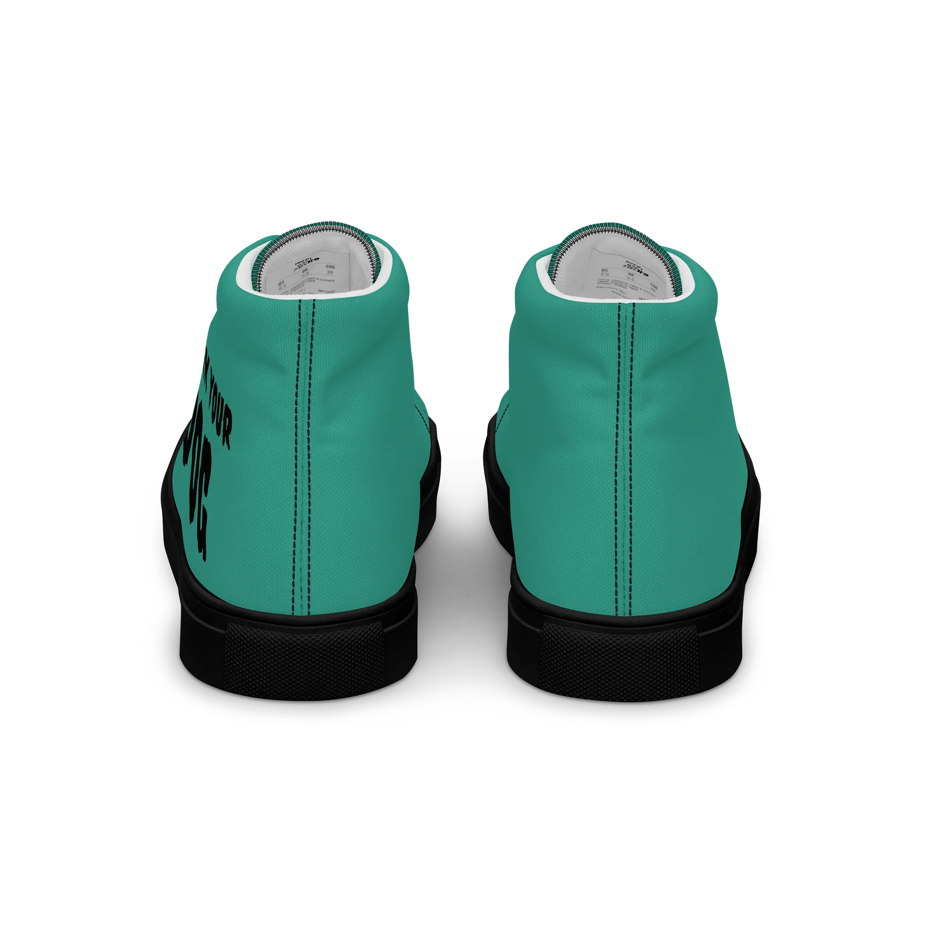 WORK YOUR DOG — Retro Graphic Women's High-Top Sneakers product image (4)