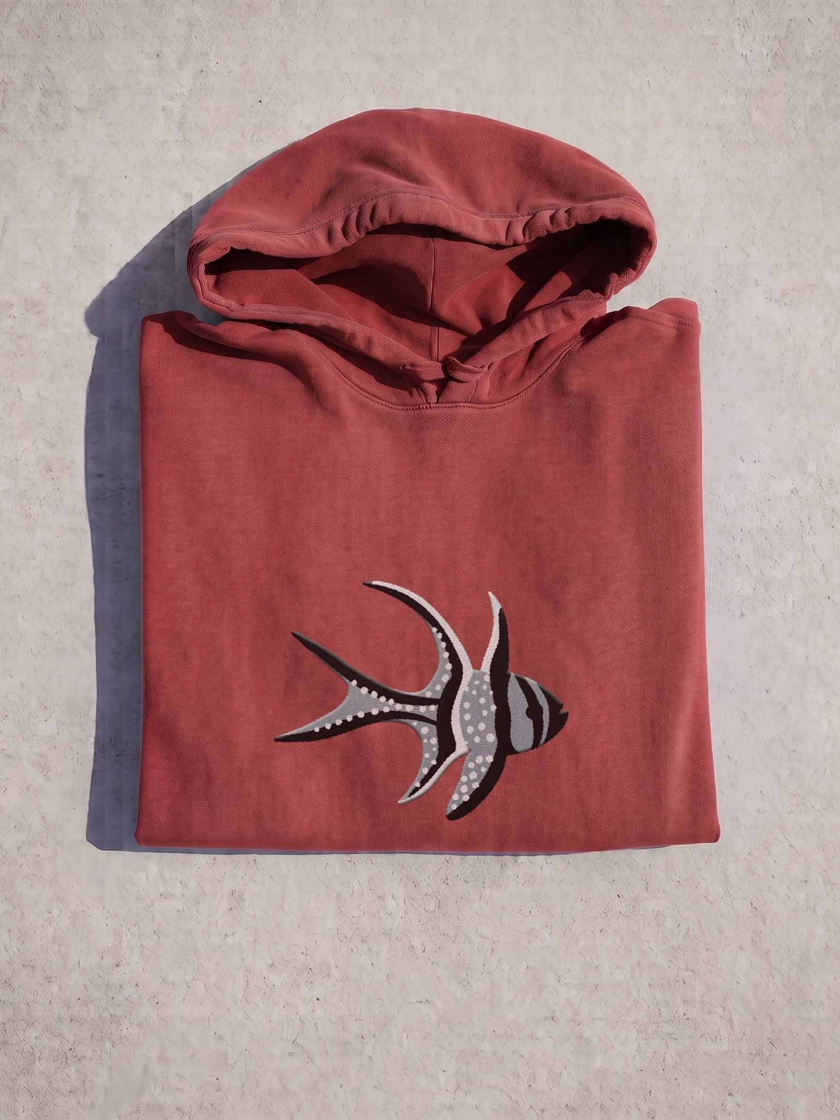 Banggai Cardinalfish Premium Hooded Sweatshirt (Embroidered) for Reef and Marine Aquarium Lovers product image (1)
