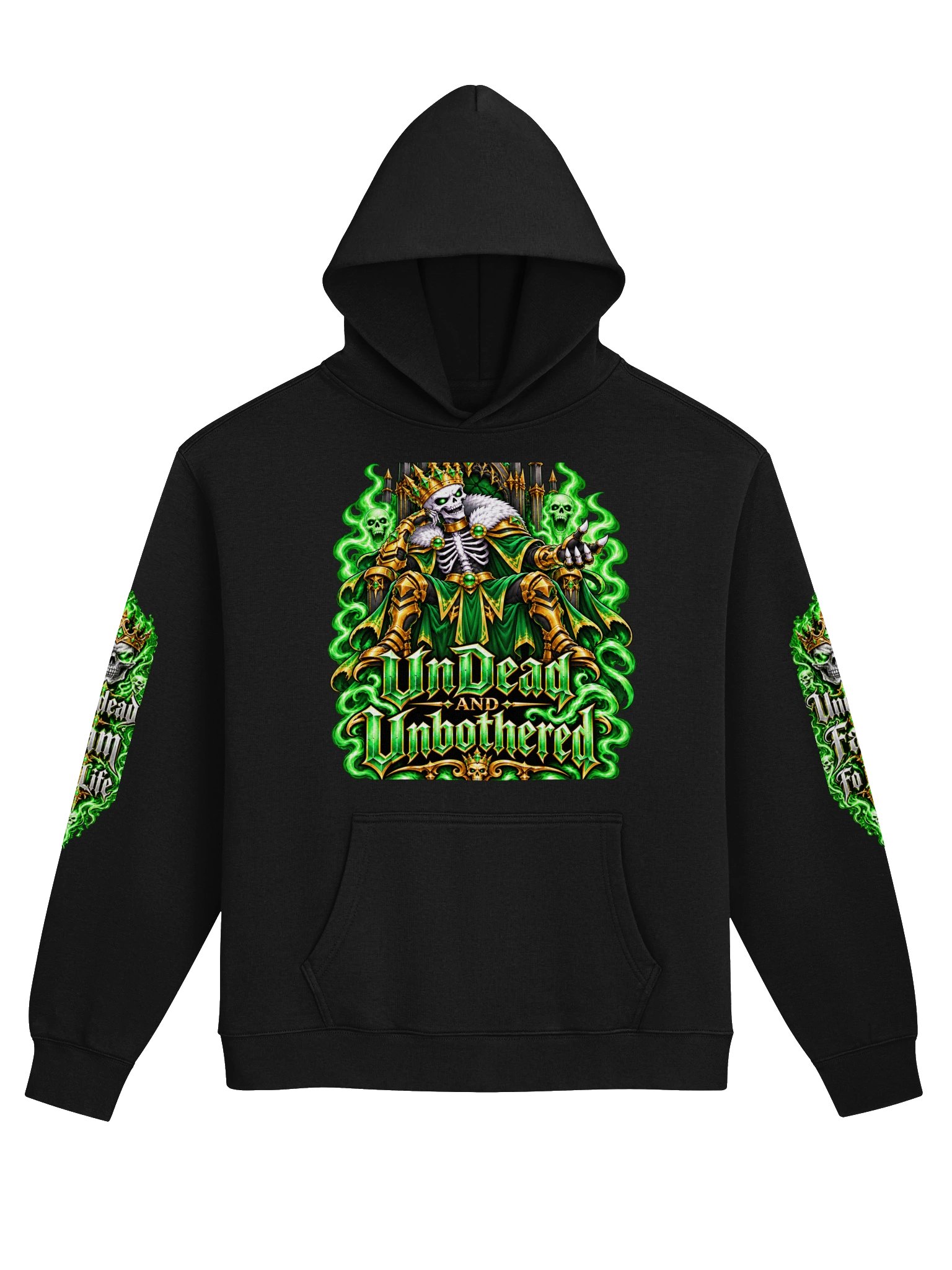 Undead and Unbothered Hoodie (Green) product image (1)