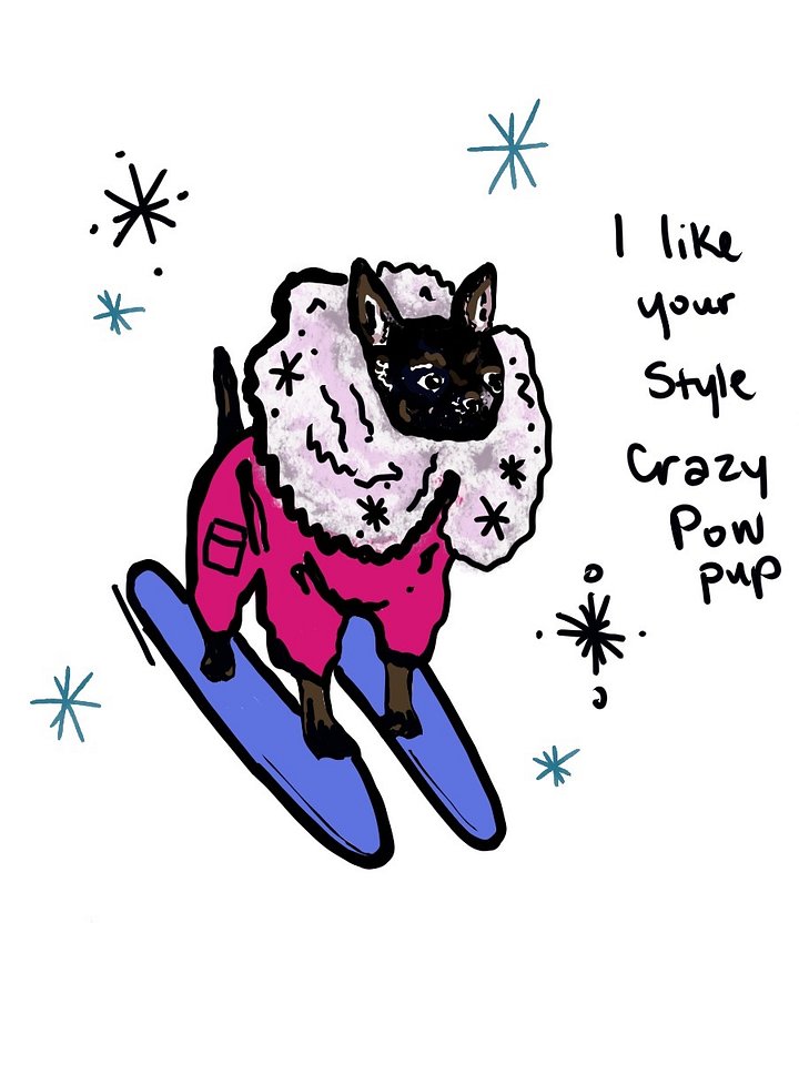 Ski Powpup Sticker! product image (1)