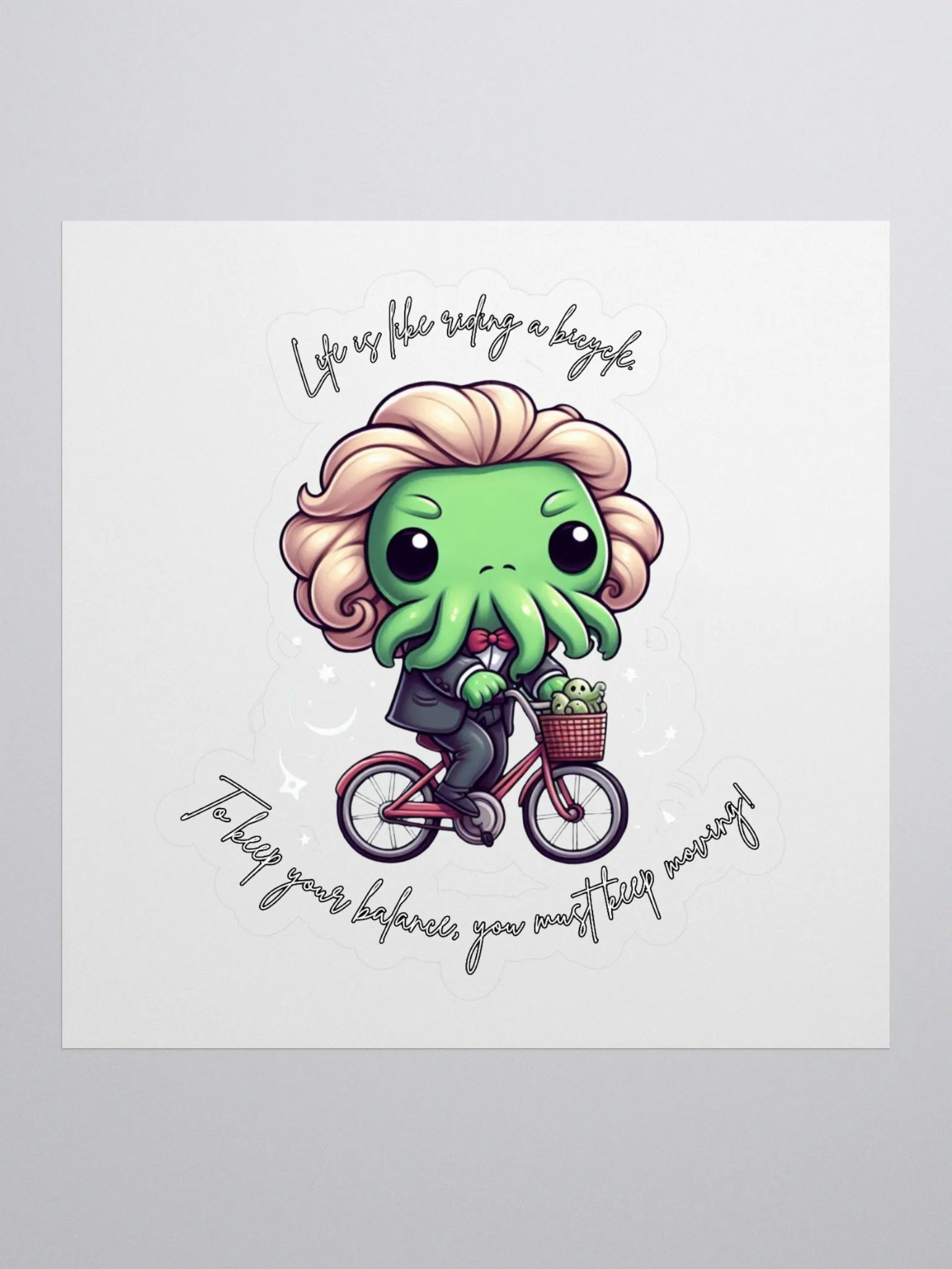 Keep Moving Cthulhu Sticker! product image (1)